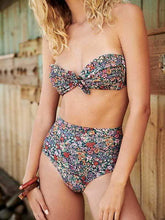 将图片加载到图库查看器,Retro High Waist Floral Bikini