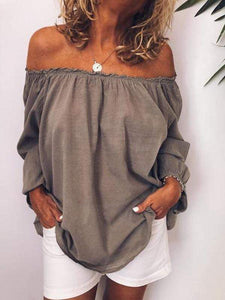 Plus Size Off-Shoulder Tops