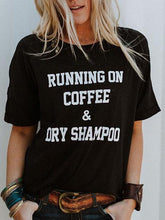 将图片加载到图库查看器，Running On Coffee T-Shirt
