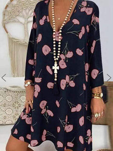 Plus size print dress