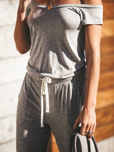 将图片加载到图库查看器，Pocketed Drawstring Jumpsuit
