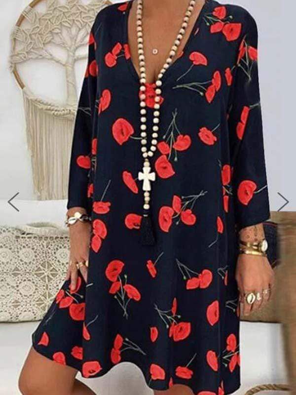 Plus size print dress