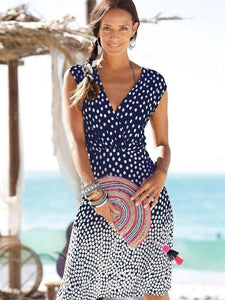 Polka Dot Wrap Dress