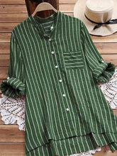 将图片加载到图库查看器，Plus size striped button top
