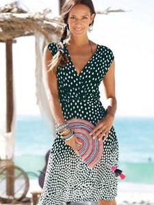 Polka Dot Wrap Dress