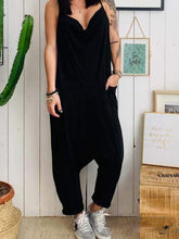 将图片加载到图库查看器，Plus Size Sling Jumpsuit
