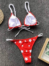将图片加载到图库查看器，Red Pentagram Bikini
